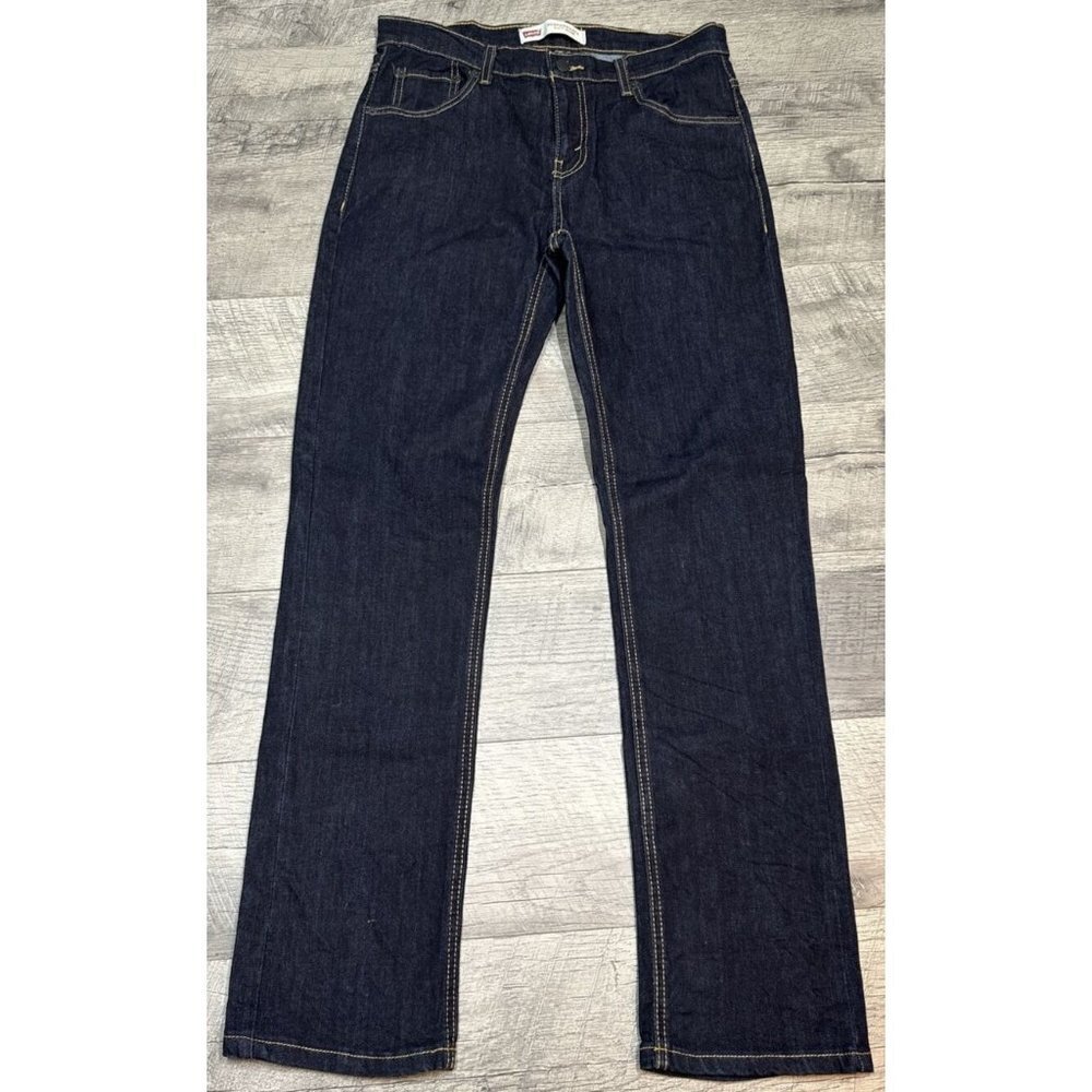 Levis 511‎ Jeans Womens 18 Blue Dark Denim Slim Tapered Stretch 31x31 Y2K
